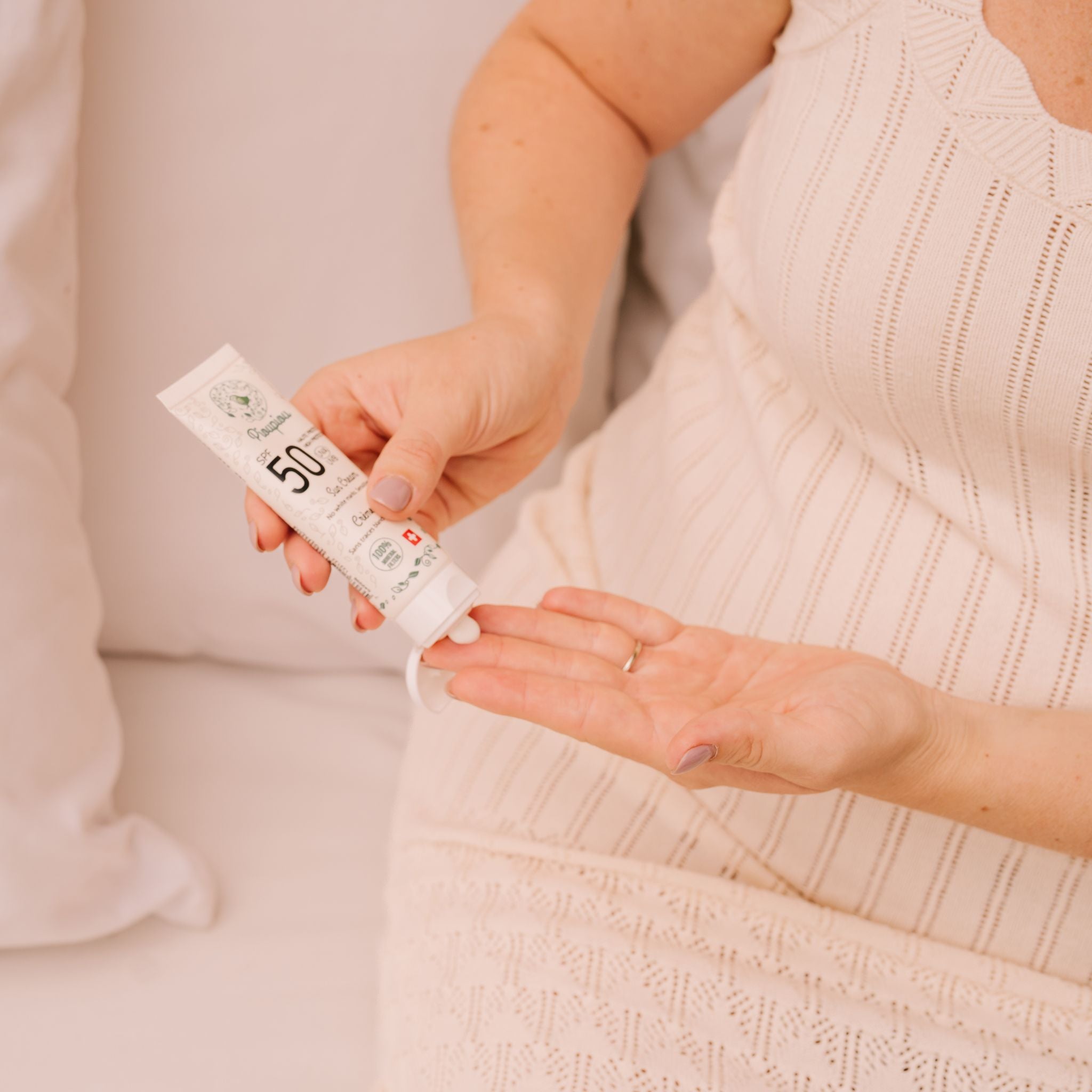 Protection solaire minérale enfant SPF50 - Sans alcool, sans nanoparticules, peaux délicates, grossesse