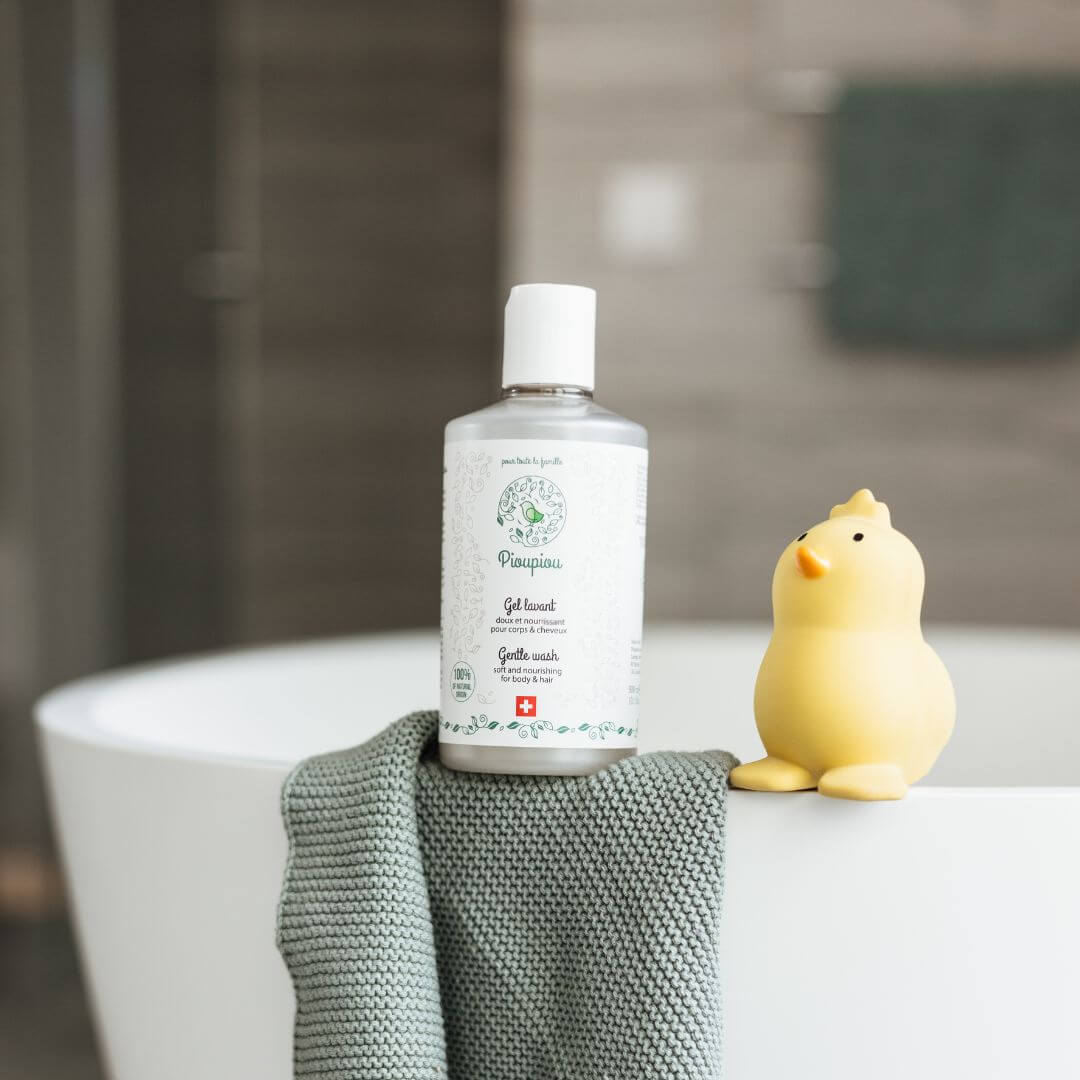 Gel lavant corps cheveux visage - Formule testée dermatologiquement pour peaux délicates