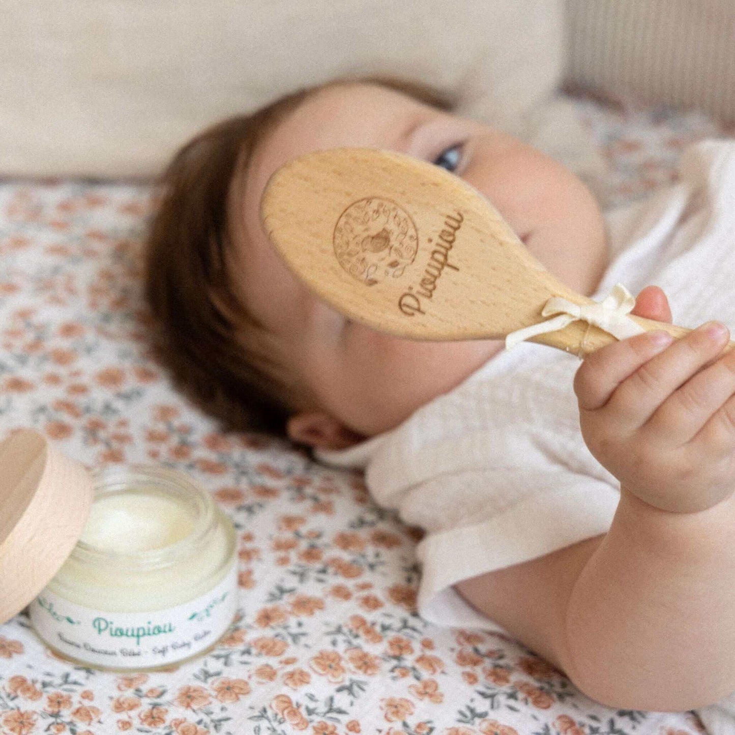 Brosse en bois Bébé, Pioupiou, Natural, Naturel, Bébé, Famille, Soins, tout-petits, care, little ones, bois, végan