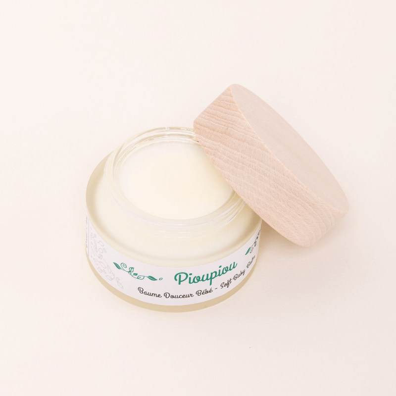 Baume Douceur Bébé, Pioupiou, Natural, Naturel, Bébé, Famille, Soins, tout-petits, skincare, little ones, baume, massage