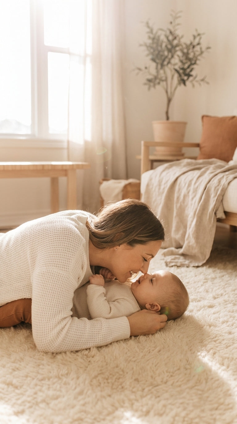 sourire bébé moment douceur