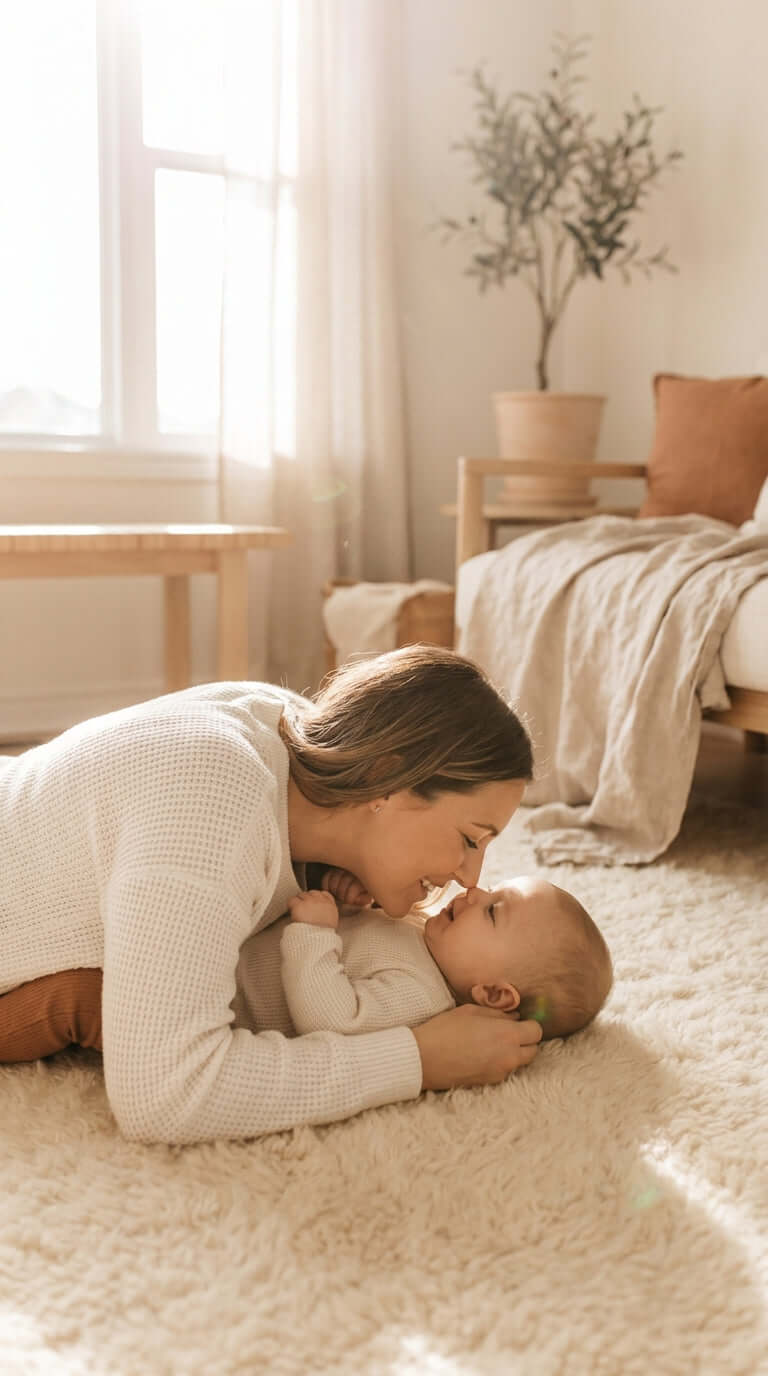sourire bébé moment douceur