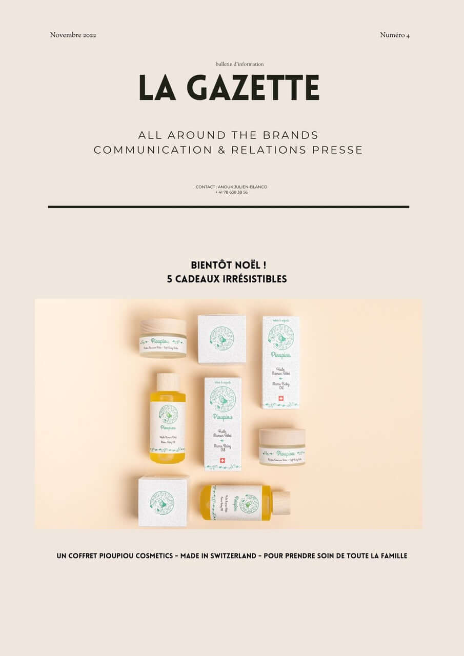 article, pioupiou Cosmetics, presse