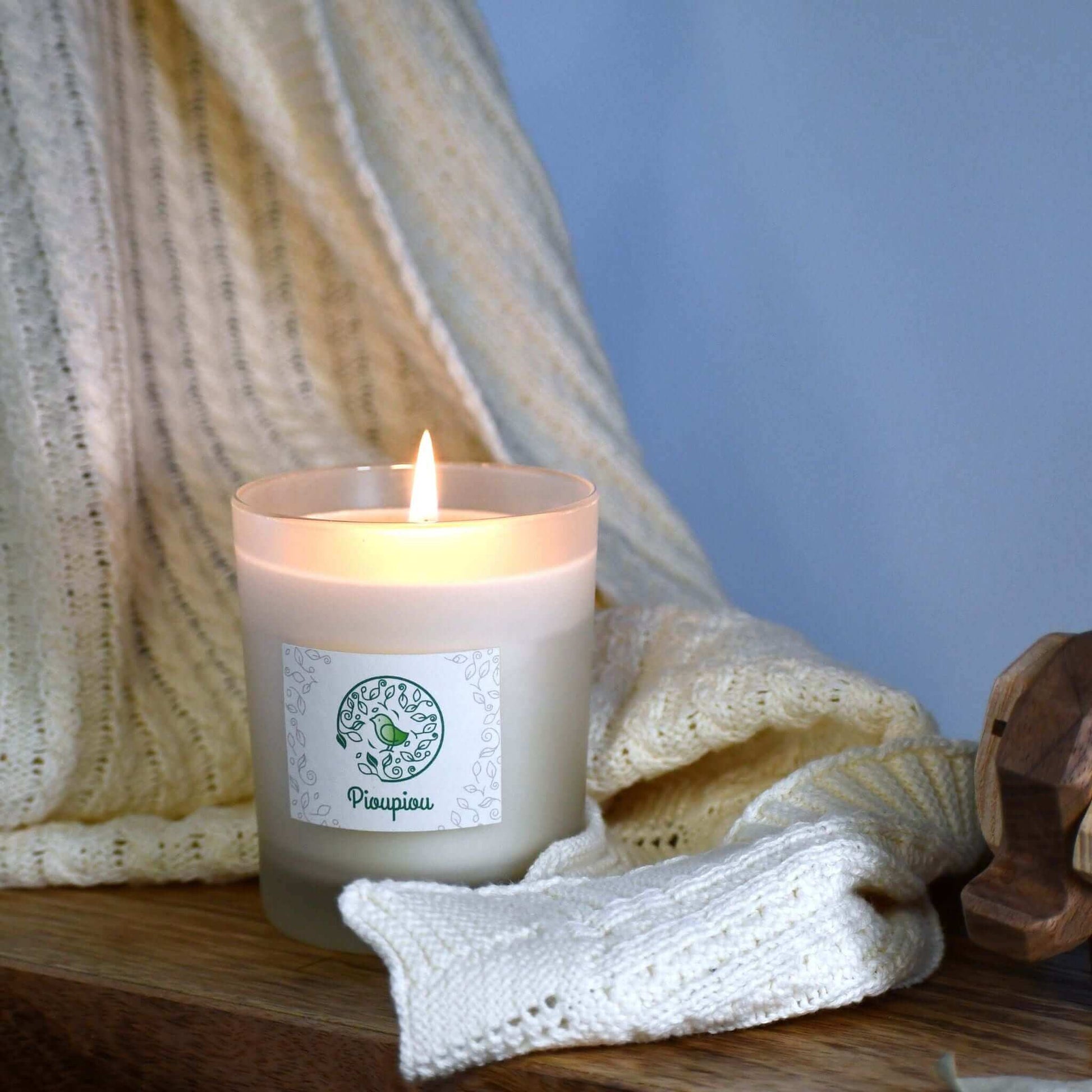 Scented candle, Pioupiou Cosmetics, Cocooning, delicate, elegant