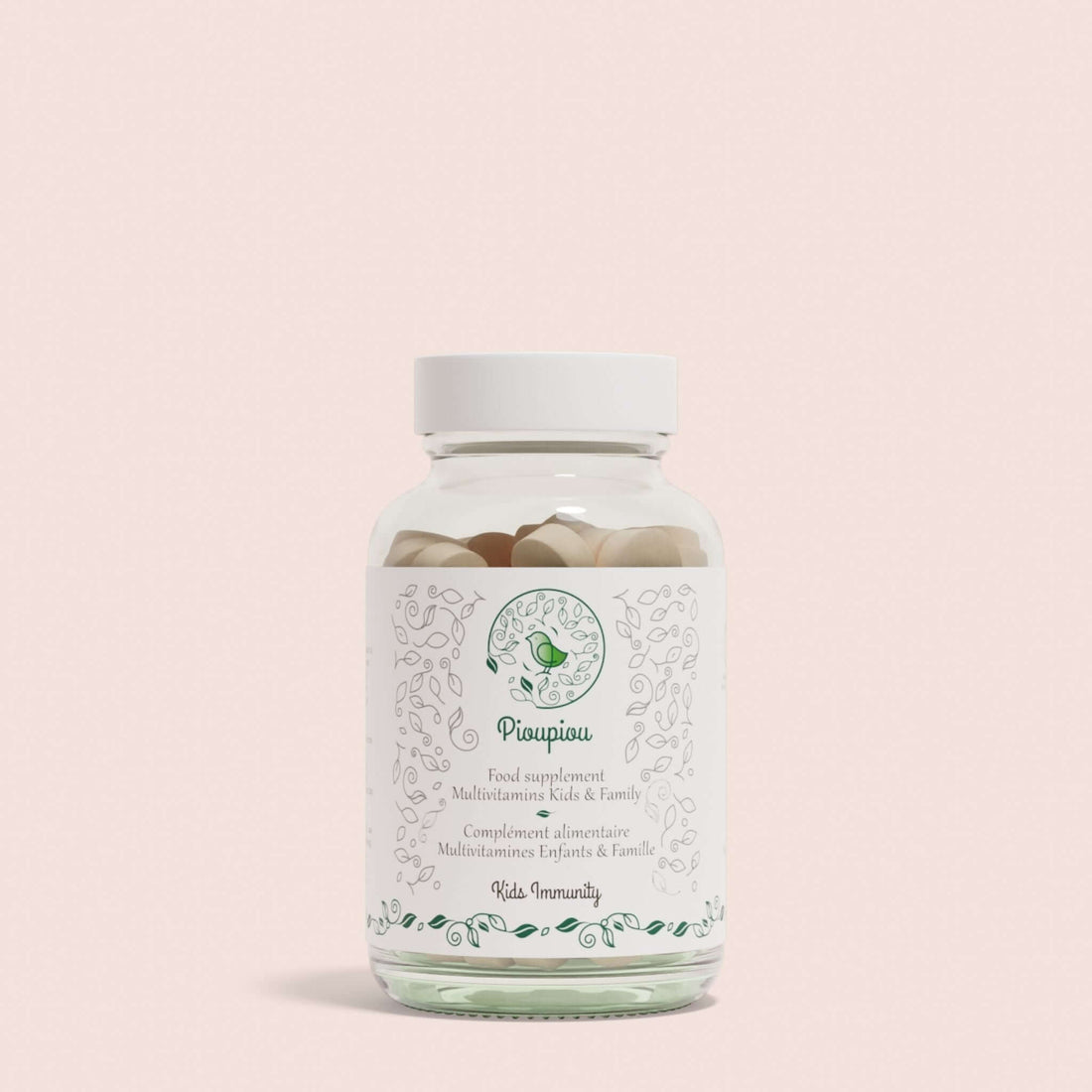 Kids Immunity | Vitamines à croquer pour soutenir les défenses des enfants, flacon de suppléments naturels pour enfants.