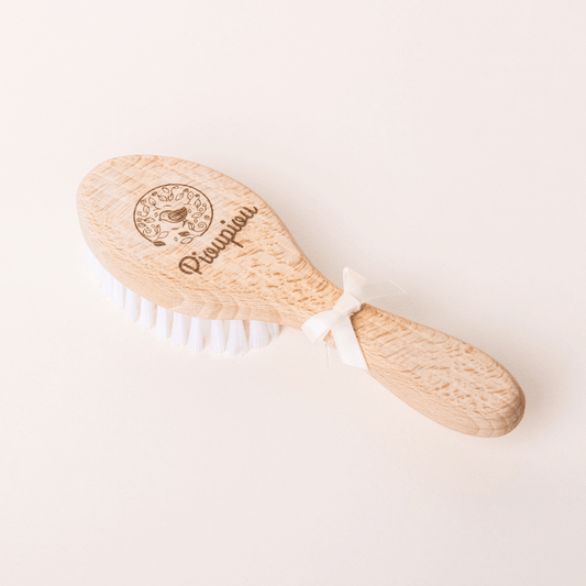 Brosse en bois Bébé, Pioupiou, Natural, Naturel, Bébé, Famille, Soins, tout-petits, care, little ones, bois, végan