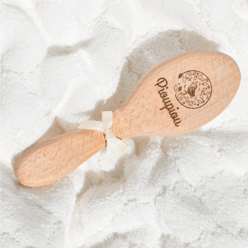 Brosse en bois Bébé, Pioupiou, Natural, Naturel, Bébé, Famille, Soins, tout-petits, little ones, bois, végan