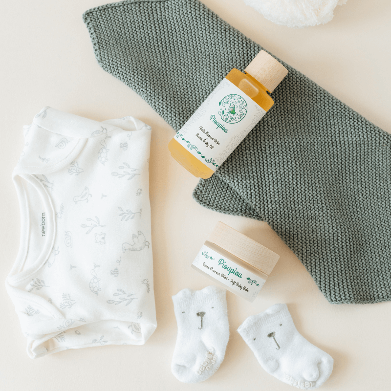 Coffret Bienvenue Bébé, Pioupiou, Natural, Naturel, Bébé, Famille, Soins, tout-petits, skincare, little ones, cadeau, gift